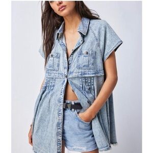 Free People Ronnie Mini Babydoll or Shirt